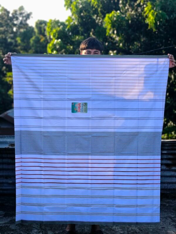 6 Hand 100% Cotton fabric Lungi (WCK-002)