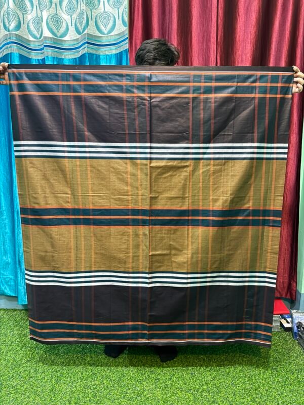 6-Hand Standard Quality Cheek pattern Lungi (C-02)