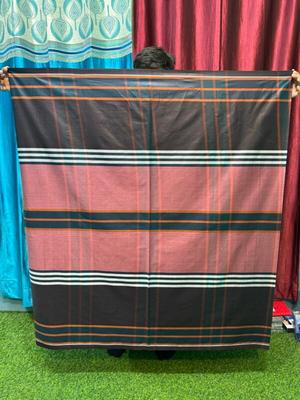 6-Hand Standard Quality Cheek pattern Lungi (C-03)