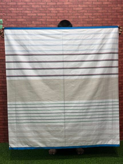 5.5 hand Standard series White cheeck Lungi (S09)