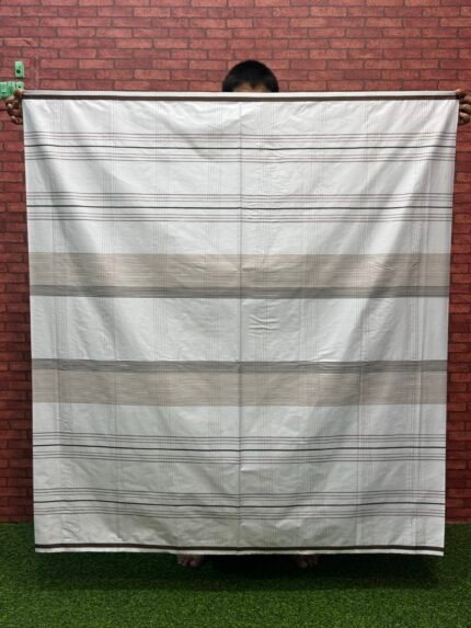 5.5 hand Standard series White cheeck Lungi (S06)