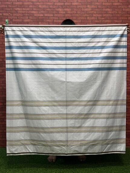 5.5 hand Standard series White cheeck Lungi (S03)